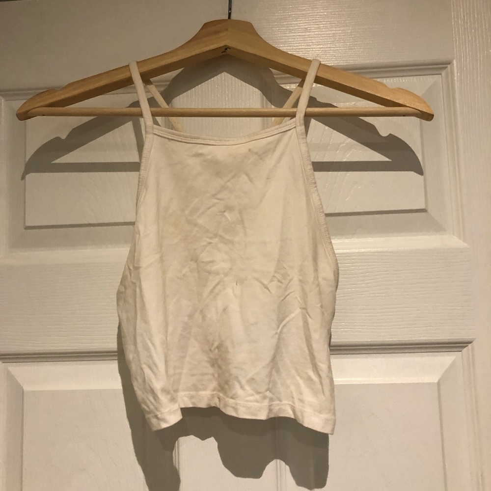 White crop top